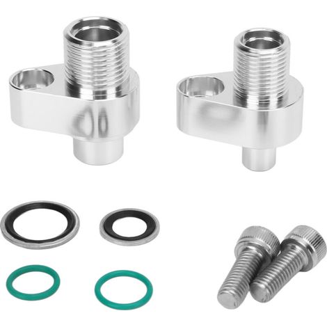 Adattatore LS per condizionatore, in alluminio resistente, codice OE 451-1105, 451-1106, 440-822, 440-823 per compressori 10S17F e 10S20F, confezione da 2 per progetti fai-da-te in ambito automobilist (1/5)