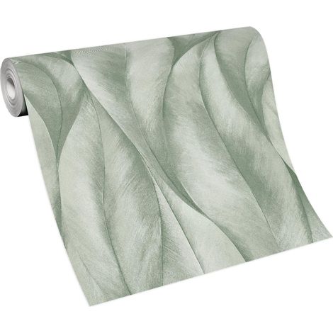 Papier peint gris clair effet béton salle à manger Tapisserie grise moderne bureau & salon Papier peint intissé chambre adulte (1/5)