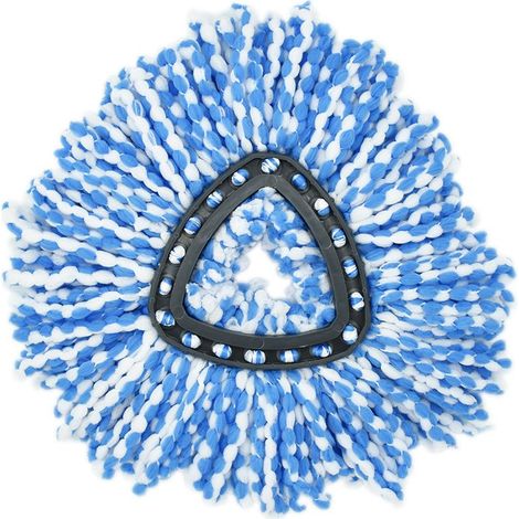 Adaptation vileda o-cedar disque triangulaire rotation 360 degrés tête de mop tête de remplacement fibre mop accessoires (1/5)