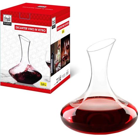 MA MAISON DECANTER PER IL VINO IN VETRO 1.6 LT FORMA DESIGN (1/3)