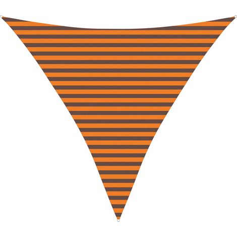 Sonnensegel Orange und Braun 3,6 x 3,6 x 3,6 m vidaXL