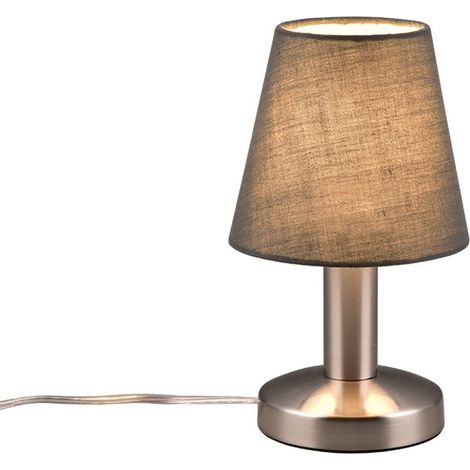 MATS II LAMPADA ACCIAIO PARALUME GRIGIO H.24CM 1 LUCE ATTACCO E14 (1/3)