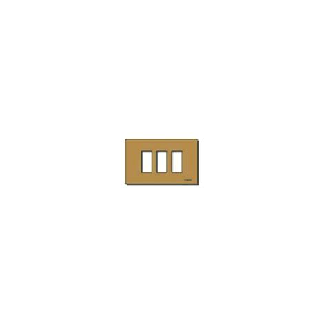 VIMAR - 08637.BR Placca 3M allum. scatto bronzo