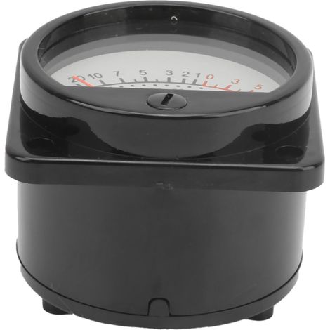 Tête de VU-mètre ronde 45mm à rétroéclairage LED pour testeur audio et niveau d'alimentation TS-45 Blanc 500uA DC (1/5)