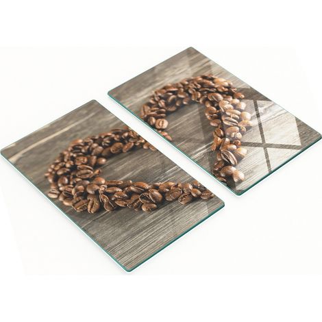 Multifunktionale dekorative Glas-Kaffeebohnenbretter in Herzform, 2 x 30 x 52 cm (1/5)