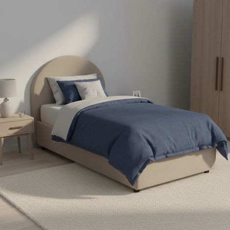 Dmora - Einzelbett Dnasut, Containerbett mit Kunstlederbezug, 100% Made in Italy, Seitliche Öffnung, inklusive Matratze 80x190 cm, Turteltaube (1/5)