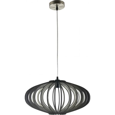 FABRILAMP Sapelli pendente 1xE27 Legno marrone 45D (1/5)