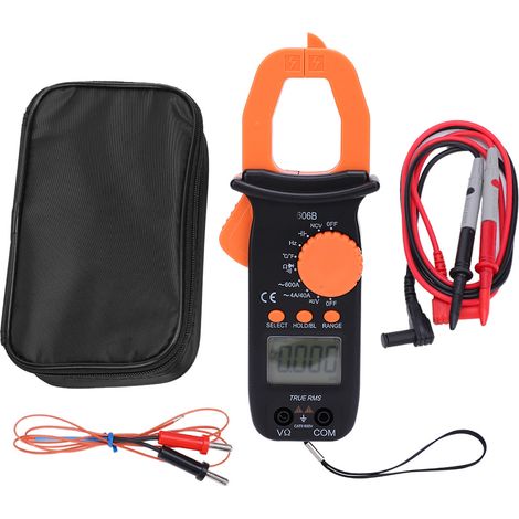 Pince multimètre numérique 606B, testeur AC/DC tension et résistance, 4000 points, mesureur portable à main (1/5)