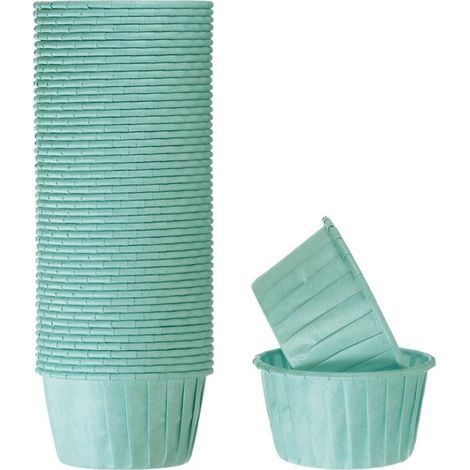 Caissettes à muffins en papier - 50 pièces - Caissettes à gâteaux - Papier sulfurisé alimentaire - Revêtement antiadhésif - Résistant aux hautes températures - Caissettes à muffins - Pour mariages, an (1/5)