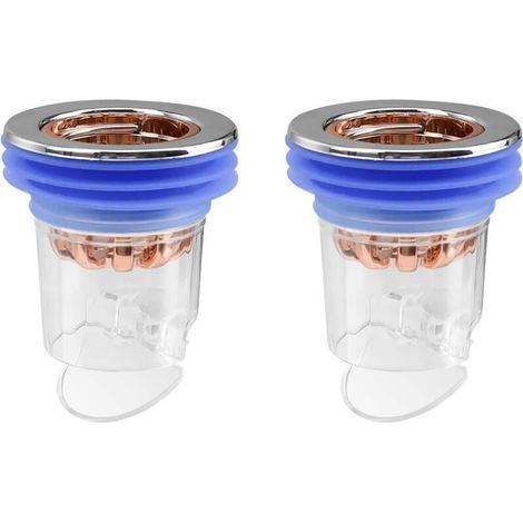 Valve anti-odeur, 2 pièces bouchon de douche anti-odeur, bouchon de douche anti-odeur pour sol de douche, noyau désodorisant pour balcon, siphon de sol de cuisine et de salle de bain (1/5)
