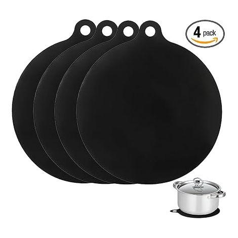 Induction Cooker Protector, Four Piece Induction Cooker Cover, Induction Cooker Oil Absorbing Pad, Prevent Kitchen Surfaces From Scratching (1/5)