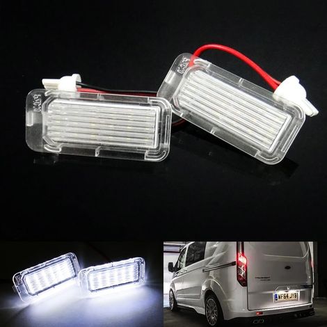 2 x LED éclairage de plaque d'immatriculation avec éclairage de plaque d'immatriculation Canbus blanc pour Ranger T6 TKE T6.2 RA 2013 Transit MK8 Transit Custom Connect (1/5)