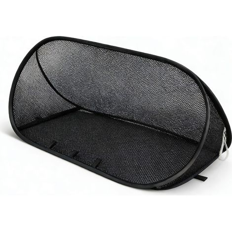 Tente de protection pop-up pour plantes 99x40x40cm, filet anti-insectes et oiseaux, cage à fruits pliable noire, 1 pièce avec 8 piquets