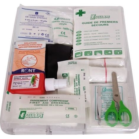 Recharge Armoire Secours 10-12 Kit De Premiers Secours Complet Pour 10-12 Personnes - Esculape Laboratoires