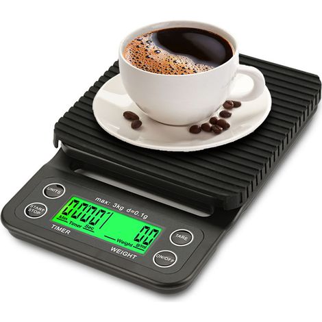 Balance de cuisine électronique LCD haute précision 3 kg 0,1 g pour café filtre (1/5)