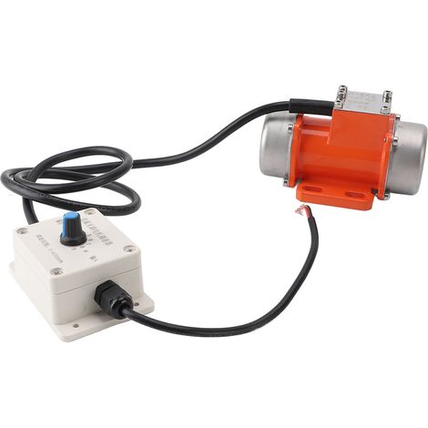 Moteur vibrant 12 V en alliage d'aluminium, 4000 tr/min, vitesse réglable, vibrateur à béton CC sans balais pour équipements, 40 W (1/5)