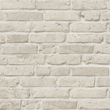 Papiers peinst tendances pour la maison salon et cuisine | Tapisserie imitation petites briques | Papier peint imitation brique clair - 10,05 x 0,53 m (1/5)