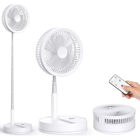 Ventilateur sur Pied Oscillant Silencieux avec Télécommande - 8.6'' Pliable (1/5)