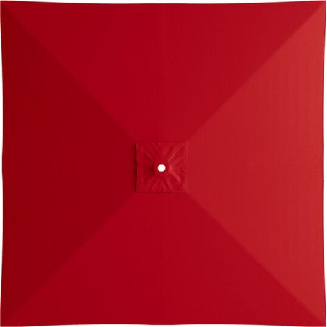 Parasol de jardin carré en polyester, auvent de rechange pour parasol de marché de 2 m, auvent de rechange pour parasol de table d'extérieur (rouge) (1/5)