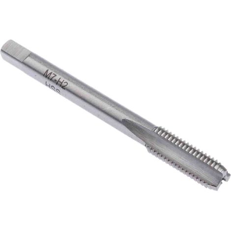 Rs Pro – Taraud M7 HSS – Pas 1.0 mm – Flûte droite pour évacuation copeaux – Précision et durabilité élevées – Pour filetages métriques