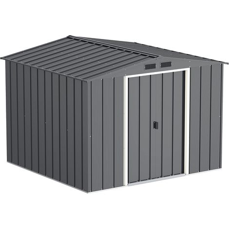 Duramax 60151 Capanno in Metallo Ecologico, Dimensioni 8 x 8, Anthracite (1/5)