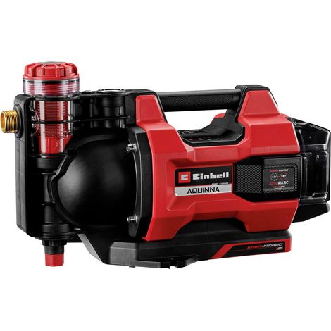 Einhell automatische Akku-Gartenpumpe AQUINNA 18/30 F LED AUTOMATIC Power X-Change (18 V, max. 3000 L/h, max. 28 m Förderhöhe, Automatikfunktion, 2 Akku-Steckplätze, ohne Akku) (1/5)