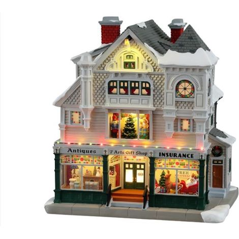 Lemax- Norman Rockwell Lighted Buildings: Antique & Gift Shop, Multicolore, 15806-UK (1/2)