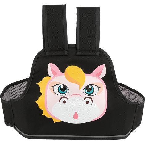 Ceinture de sécurité enfant pour moto et vélo, harnais de protection dos porte-bébé (modèle cheval) (1/5)
