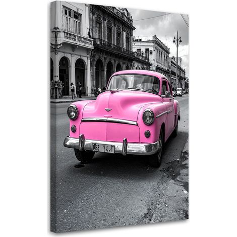 Bild auf Leinwand Vintage-Oldtimer geparkt auf einer Straße in Havanna 20x30 (1/5)
