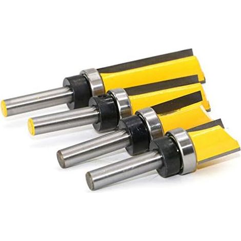 1 x Copy Router Bit Straight Shank 8 mm for Hand Making Drawer or Other Woodworking, Yellow (8 x 3/4 x 25 mm) (1/5)