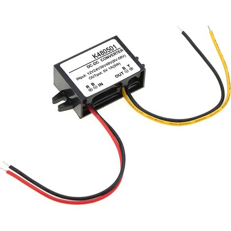 Module d'alimentation abaisseur de tension DC-DC 12V/24V/36V/48V vers 5V 1A (1/5)