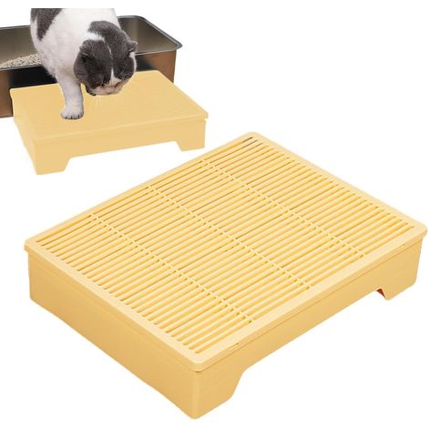 Escalón para arenero de gatos - Escalón antideslizante ajustable para mascotas - Rampa extraíble para gatos pequeños, medianos y mayores, entrenamiento, interior y exterior (1/5)