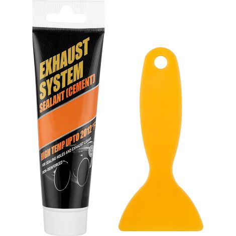Pâte de réparation d'échappement, Mastic d'étanchéité résistant à la chaleur, Pâte de Montage d'échappement, Kit de réparation pour Montage Rapide des systèmes d'échappement 150 g (1/5)