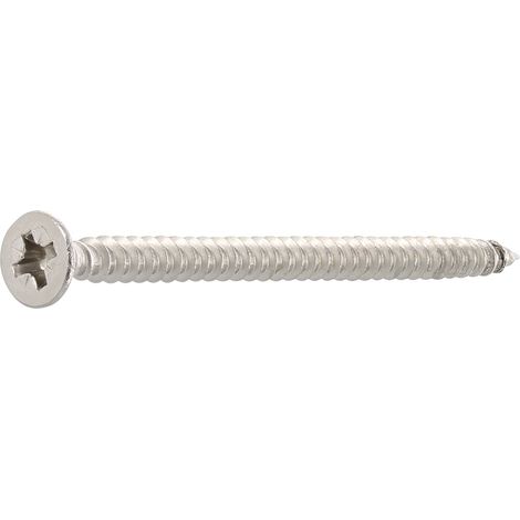 Spanplattenschraube Senkkopf 4.0x 40 Vollgewinde Pozidriv 2 Edelstahl A2