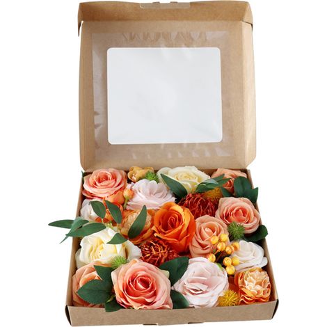 Kit de décoration de mariage à faire soi-même : fleurs en soie, bouquet de mariée créatif et décoration de table, fleurs artificielles pour guirlande et décoration d'arche.-AquaForge (1/5)