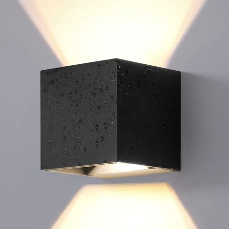 Applique Murale LED Étanche IP66 - Luminaire Extérieur Aluminium 12 W 3000 K - Pour Façade Jardin Terrasse - Lot de 1 (1/5)