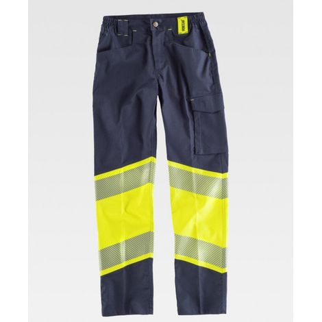 Pantalón técnico elástico de Alta Visibilidad WORKTEAM Combi C2718 (1/2)