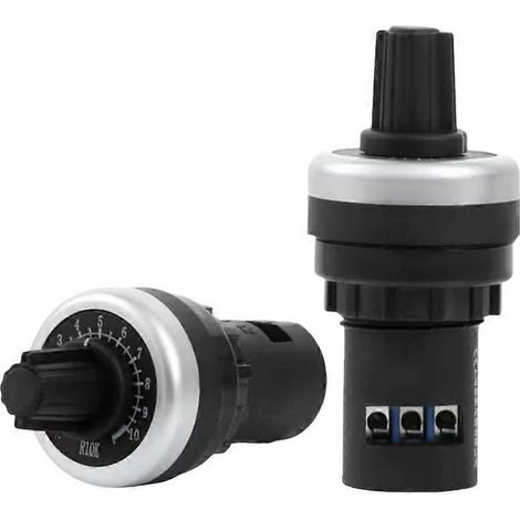 - Potentiomètre 10 kΩ, régulateur 22 mm, variateur de vitesse pour variateur de fréquence. (1/5)