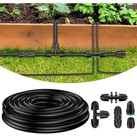 Tropfbewässerungsschlauch – 7,6 m – PVC – flexibel und bruchfest – für Garten und Gewächshaus – 12,7 mm (1/5)