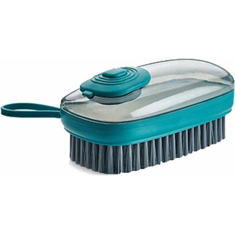 Les poils souples, multifonctionnels et imbibés de liquide n'abîmeront pas votre brosse de nettoyage de vêtements (vert foncé). (1/5)