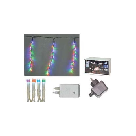 TENDA 288 LED MULTICOLOR PER ESTERNO CON GIOCO LUCI- - mt.5 + mt.6 x 1 - 36 fili - 1 pezzi