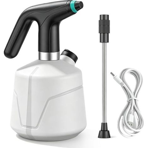 Rechargeable Electric Sprayer, Electric Pressure Sprayer, Garden Sprayer with Extension Rod, Battery Sprayer for Plants, Cleaning, Car