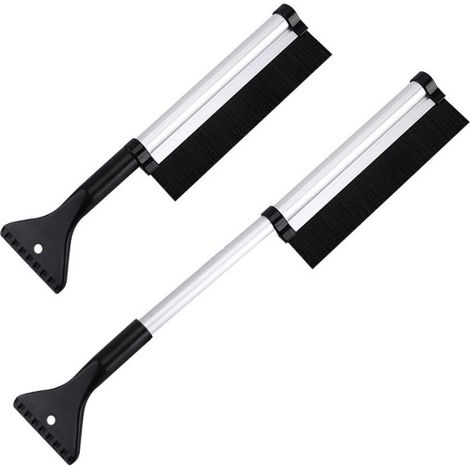 Grattoir à glace télescopique ECARLA avec brosse SKROB05