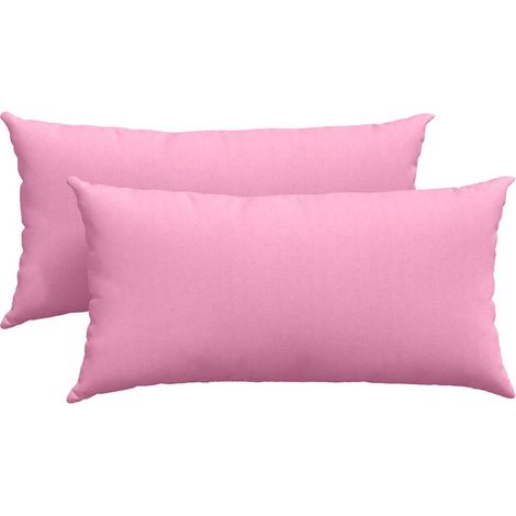 Maison Exclusive - Cuscini da Divano 2 pcs Rosa 80 x 40 cm Tessuto