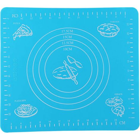 Backmatte, Silikon-Backmatte mit Messmarkierungen, rutschfeste Silikon-Backmatte, antihaftbeschichtet, -40 °C bis 230 °C zum Ausrollen von Teig (1/3)
