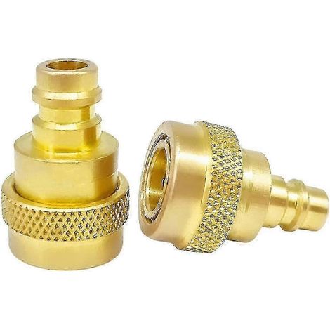 Kit de conversion R134a vers R1234yf (2 pièces), adaptateur rapide, connecteur haute et basse tension réglable, pour climatiseur (1/5)
