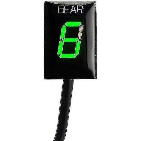 Indicateur de rapport engagé pour Kawasaki ER6f ER-6f ER6n ER-6n Ninja 250r ZX6r ZX-6r 10r Vulcan 900 VN900, accessoires moto, indicateur de rapport engagé (vert) (1/5)
