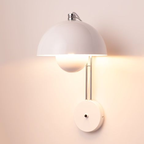Aplique De Pared Diseño Vintage "Ann" - E27 - Blanco (1/5)