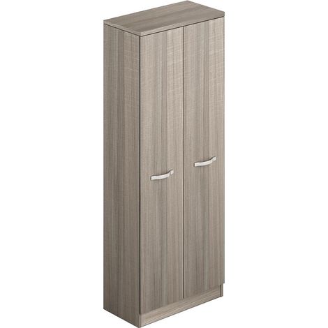 Armadio scarpiera multiuso olmo due ante con portascope cm h182x71x38