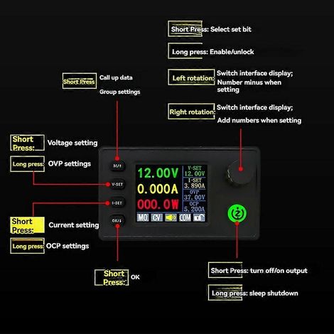 Convertisseur élévateur/abaisseur CC-CC SK150C 150W, module d'alimentation réglable 7-36V, alimentation de laboratoire à tension régulée. (1/5)